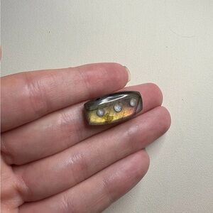 Sunset Labradorite Drilled Setting